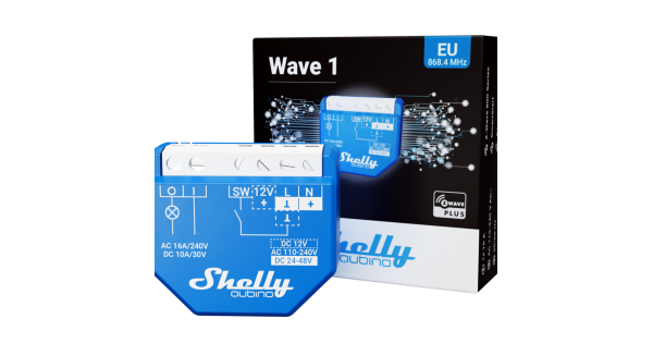 Shelly Qubino Wave 1 - releu 1 canal 16A Z-Wave